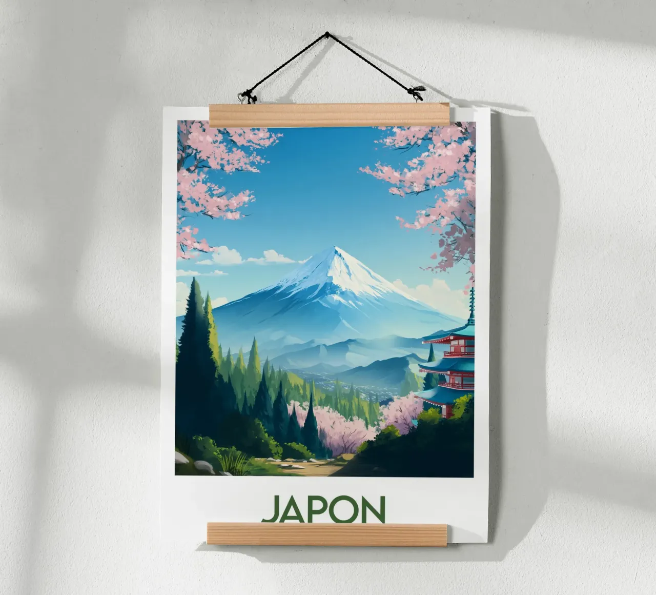 Poster Giappone poster con telaio in plastica da Frame the World
