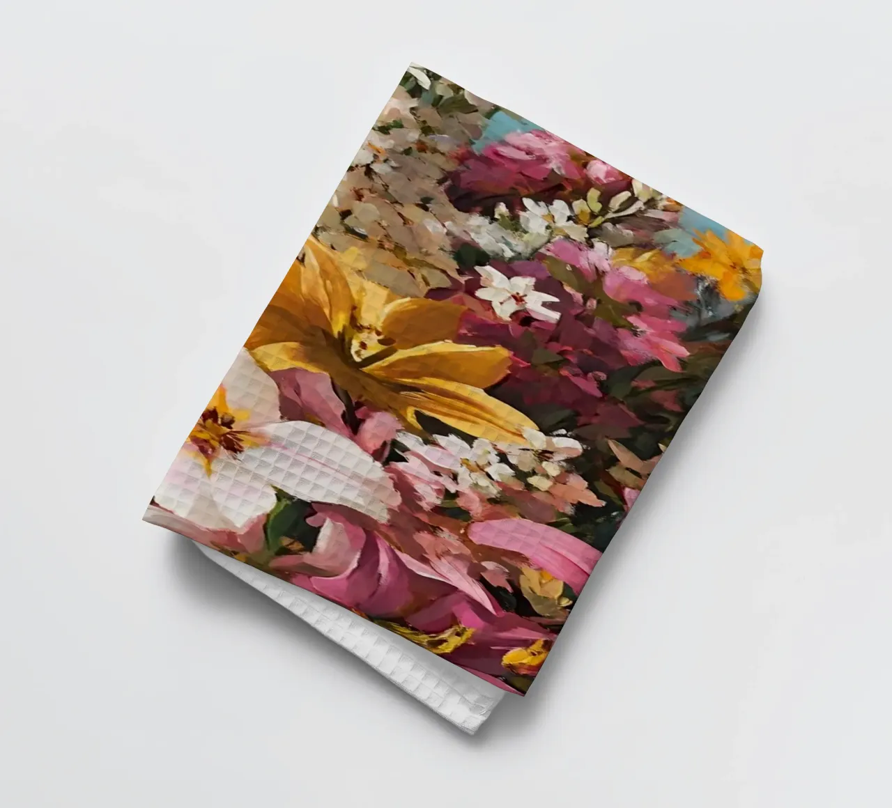 Maximalist Painted Flowers Geschirrtuch von Gypsy Galleria