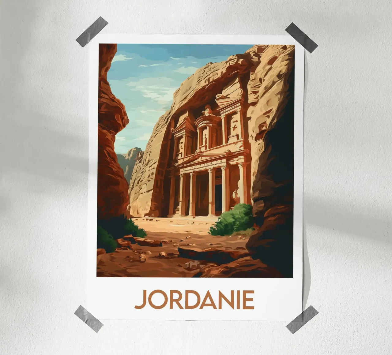 Affiche Jordanie poster con telaio in plastica da Frame the World