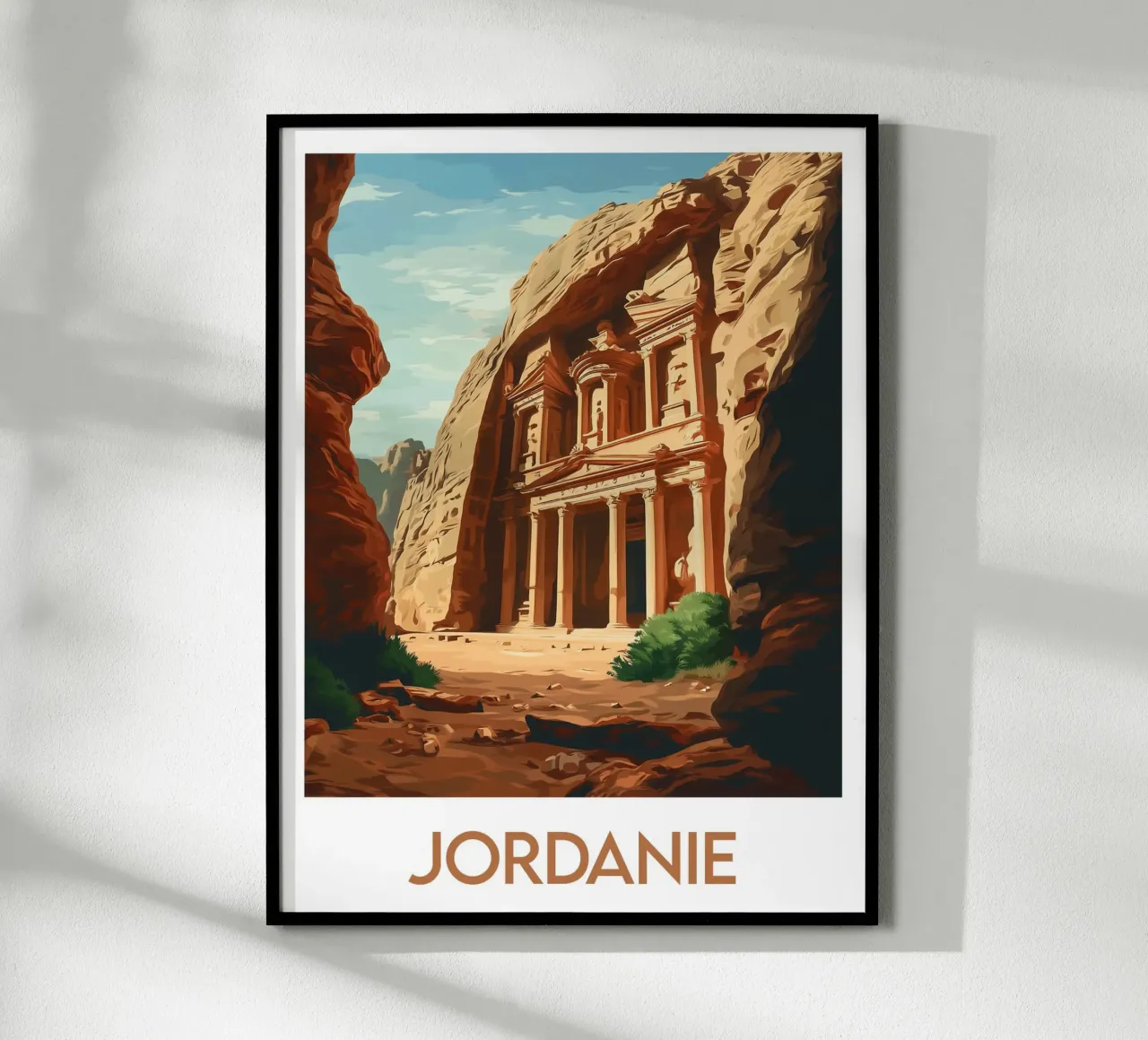 Affiche Jordanie poster con telaio in plastica da Frame the World
