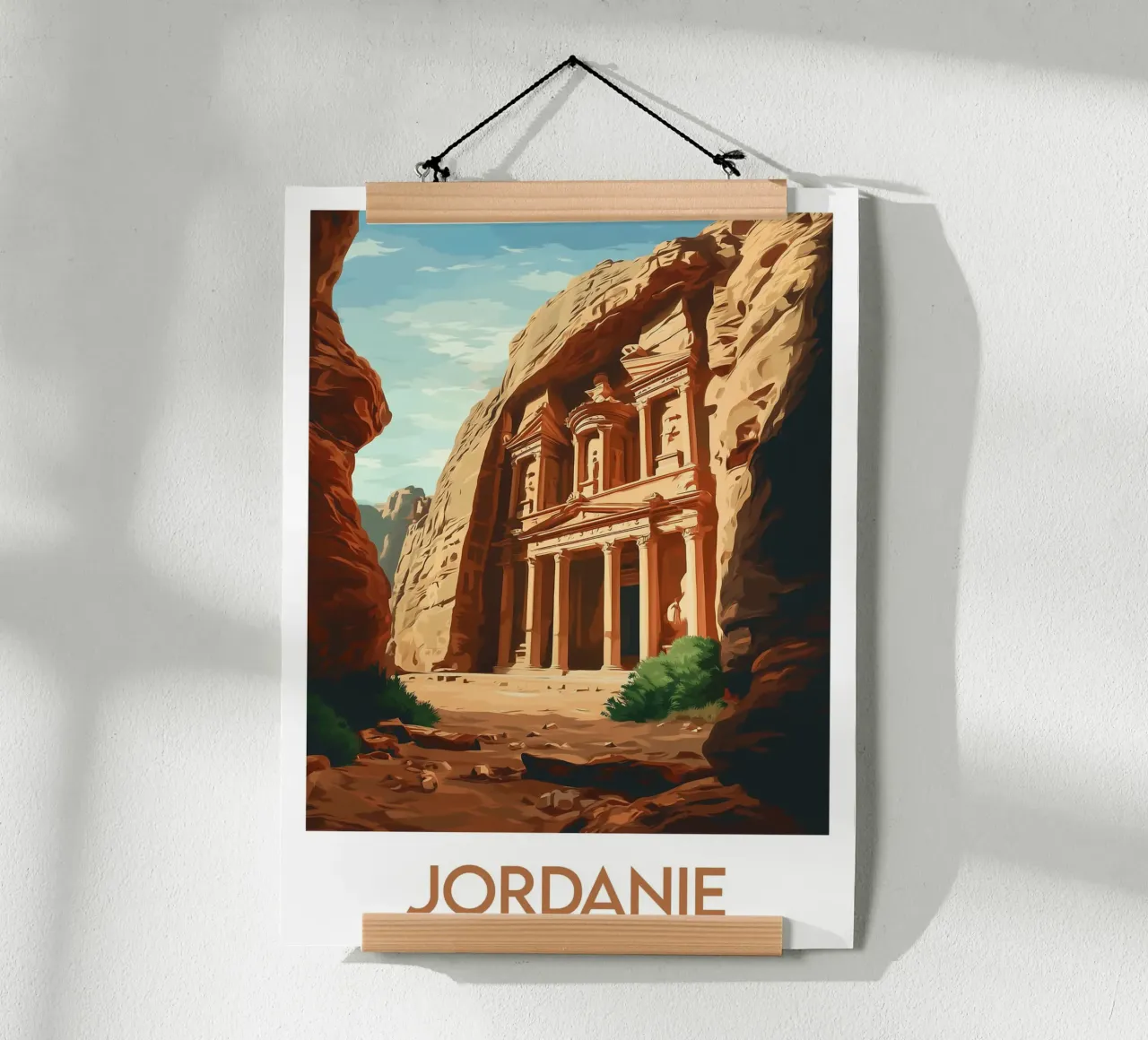 Affiche Jordanie poster con telaio in plastica da Frame the World
