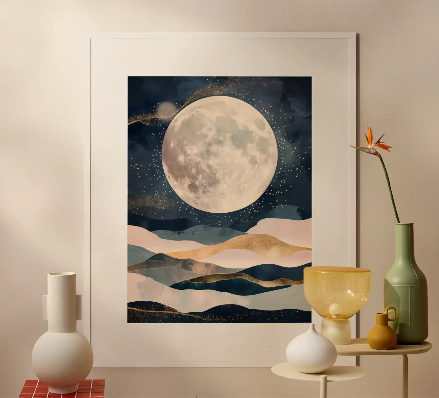Full Moon poster van Gypsy Galleria
