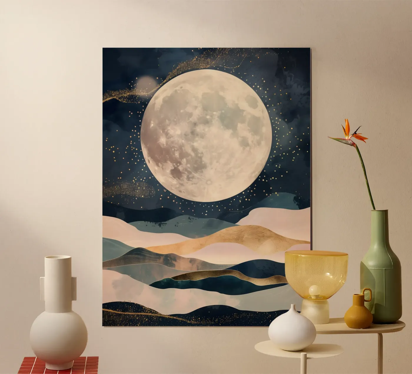 Full Moon poster van Gypsy Galleria