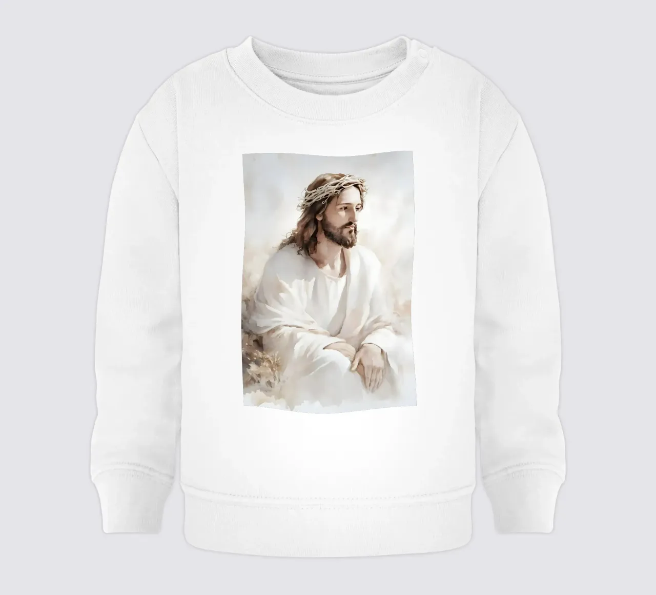 Jesus thoughtful felpa neonato da LisaArtes