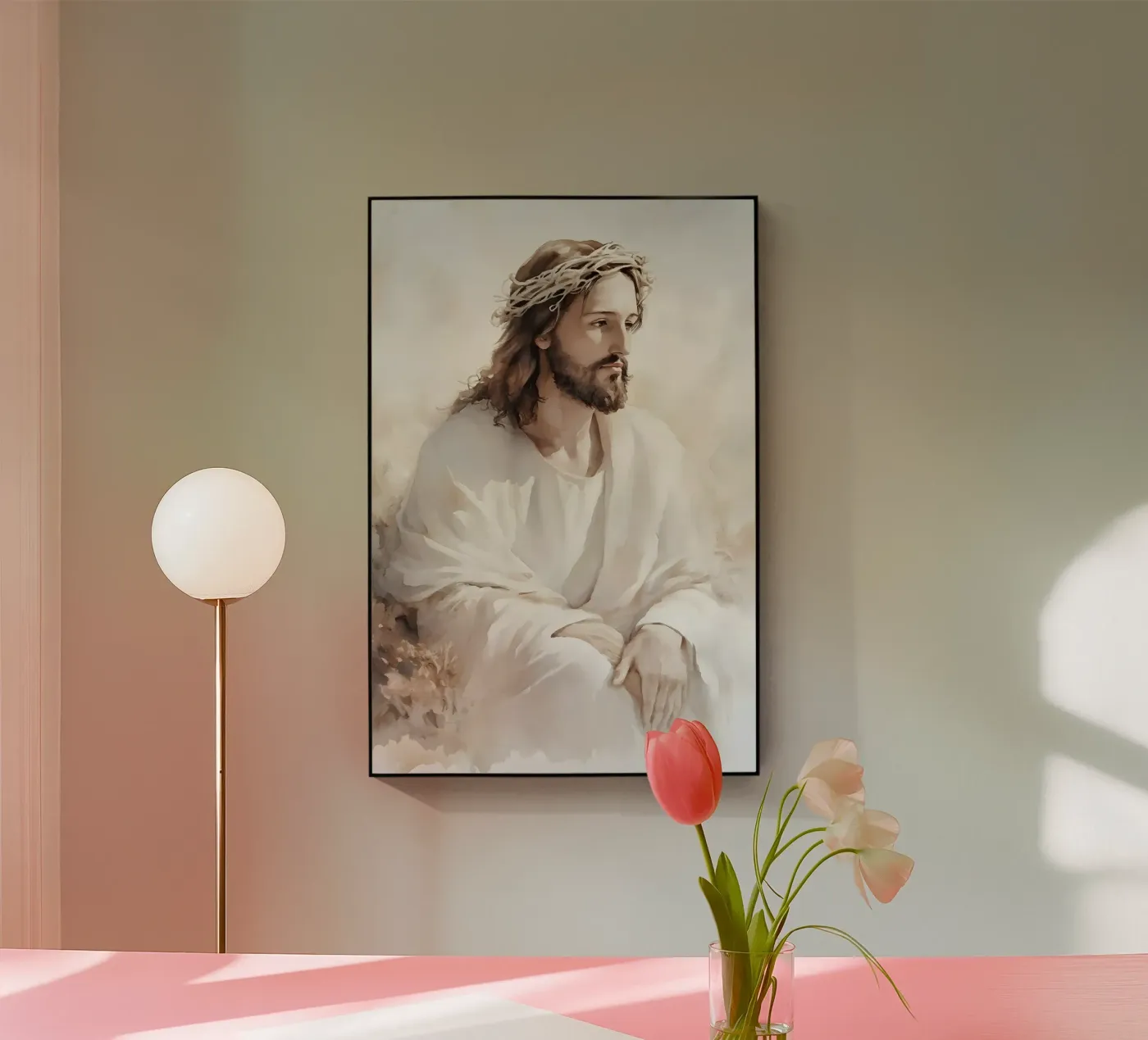 Jesus thoughtful plexiglass da LisaArtes