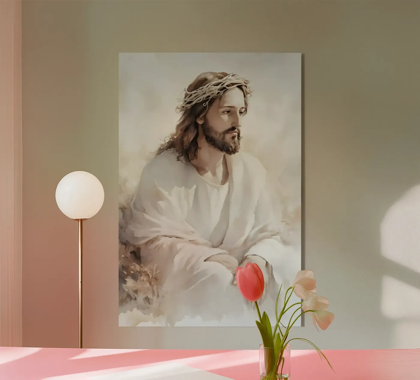 Jesus thoughtful plexiglass da LisaArtes