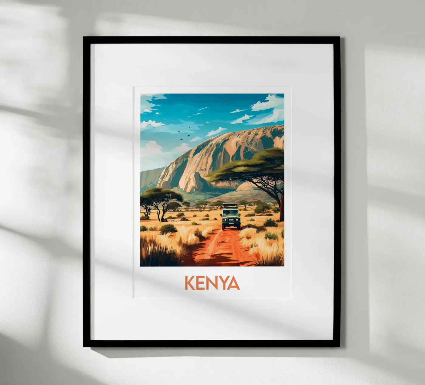Kenia poster van Frame the World