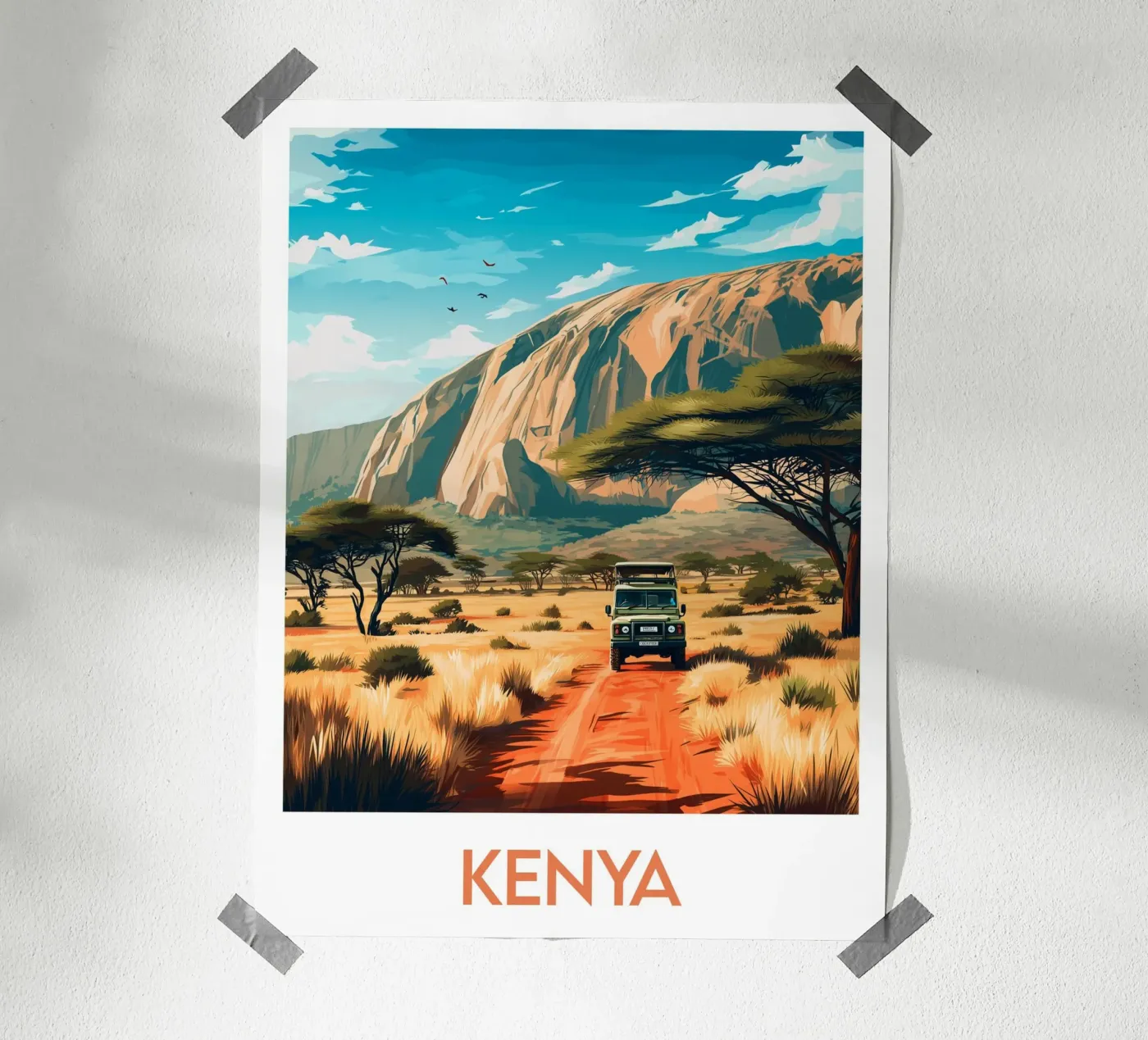 Kenia poster van Frame the World