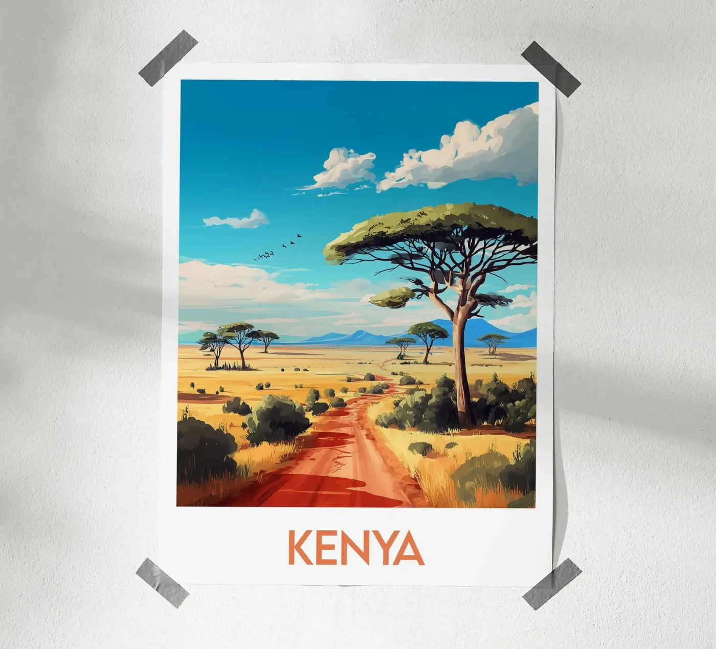 Kenia poster van Frame the World