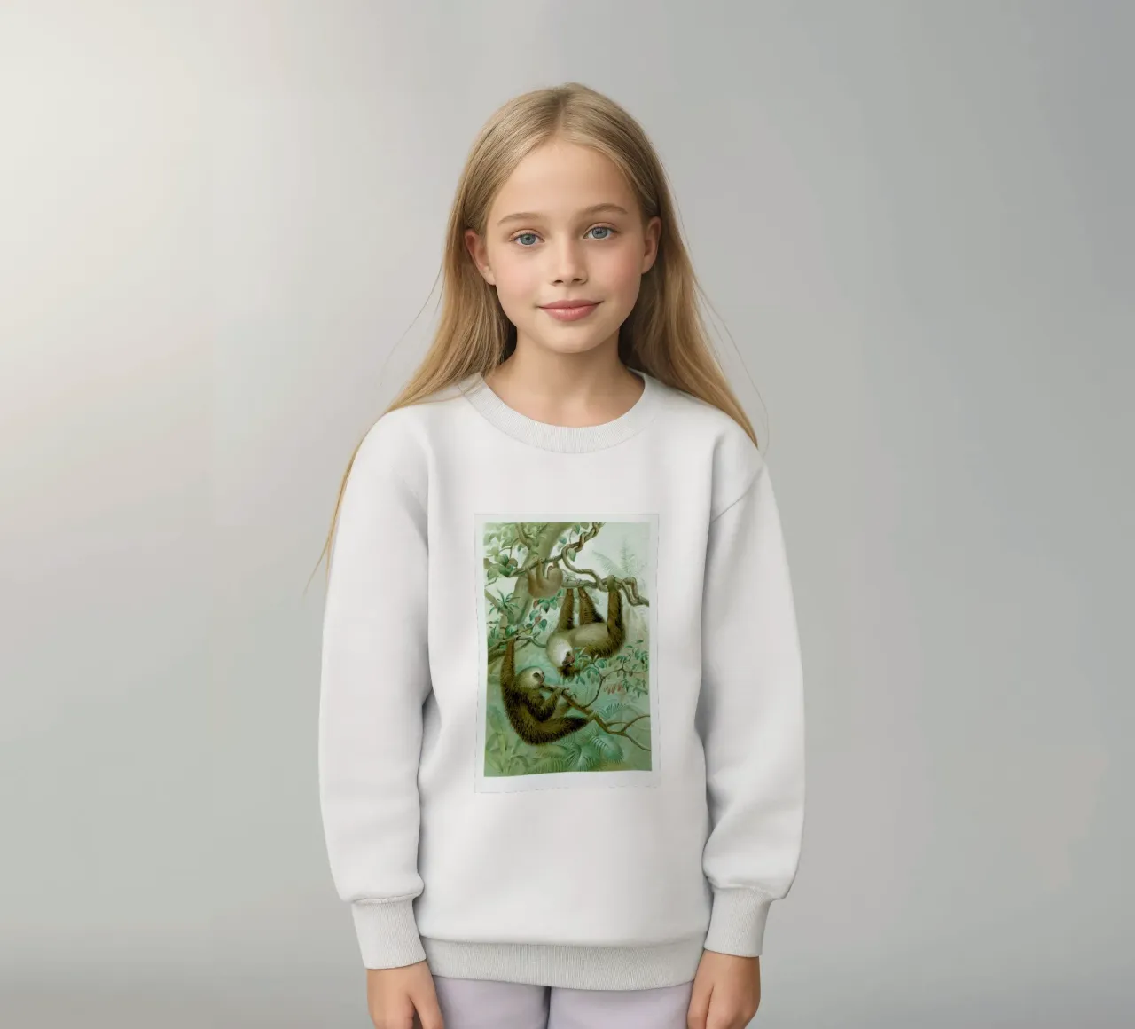 Sloths kids sweatshirt by Flora & Fauna