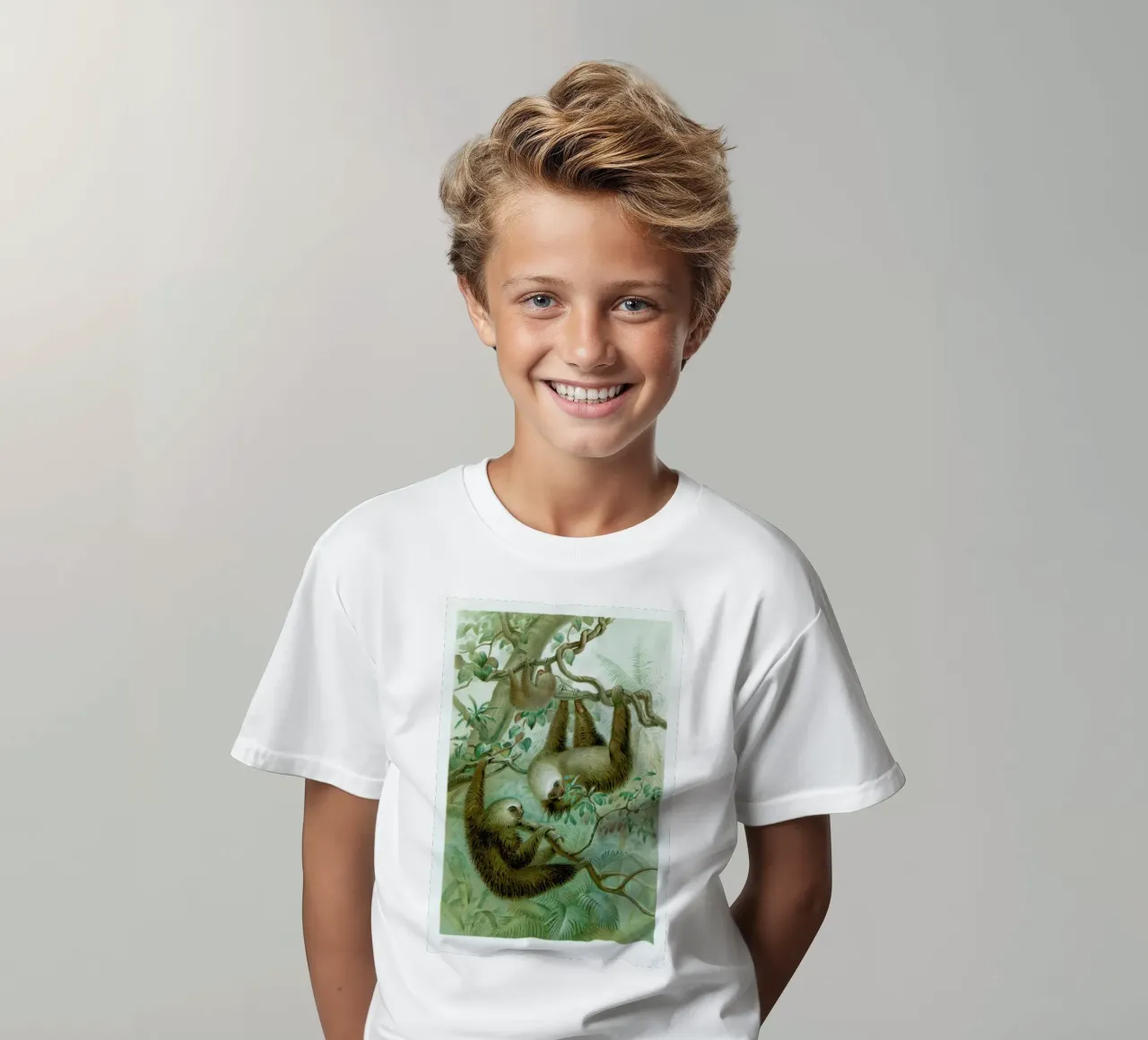 Sloths kids t-shirt by Flora & Fauna