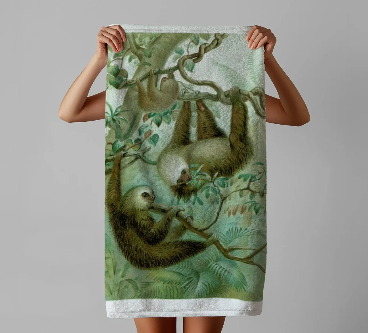 Sloths towel by Flora & Fauna