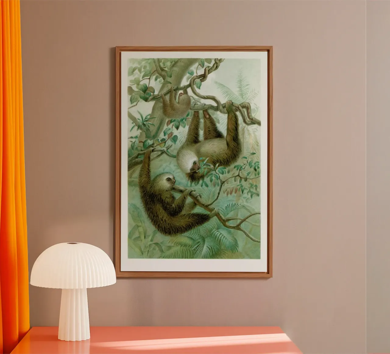Sloths alu-dibond by Flora & Fauna