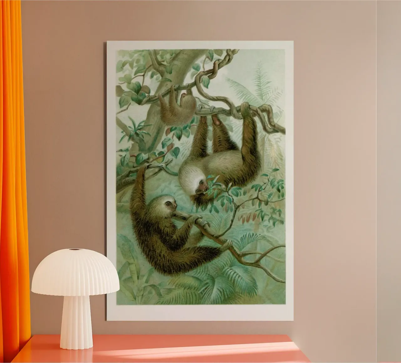 Sloths alu-dibond by Flora & Fauna