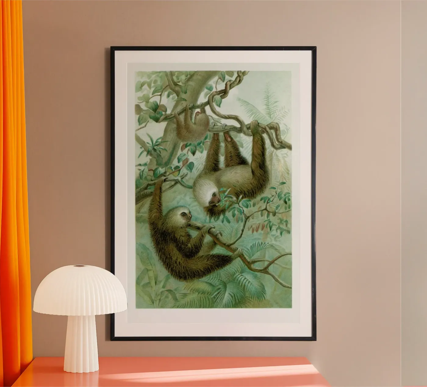 Sloths Poster von Flora & Fauna