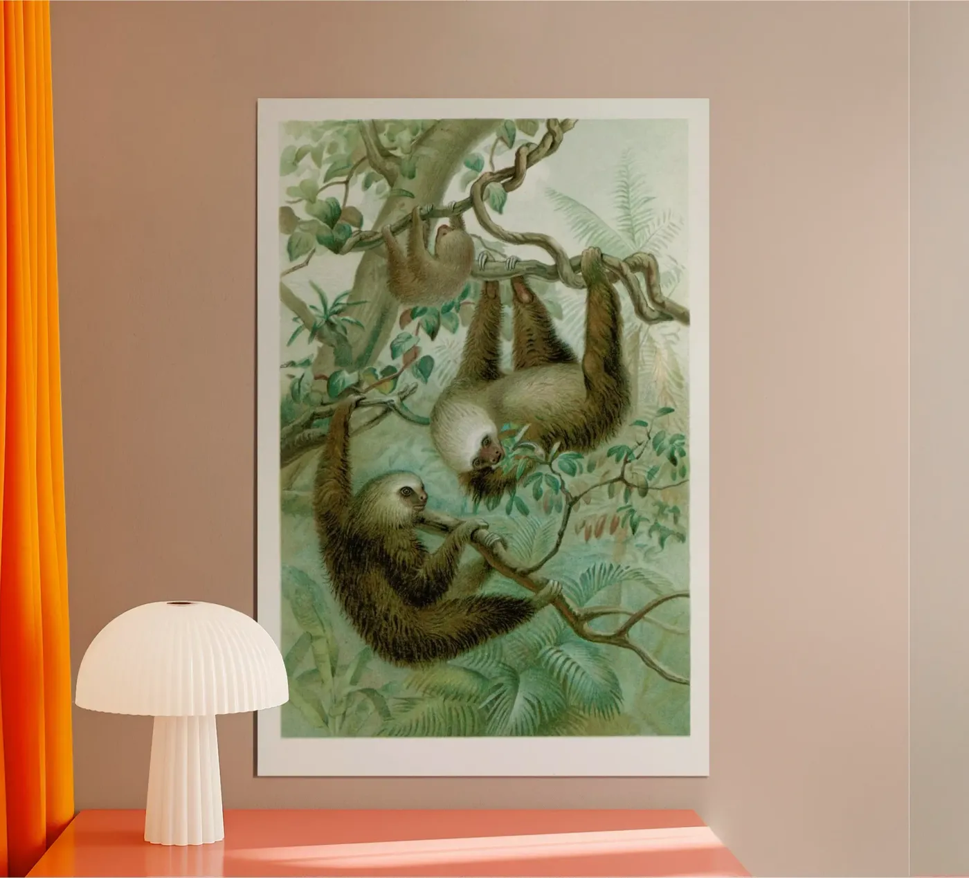 Sloths Poster von Flora & Fauna