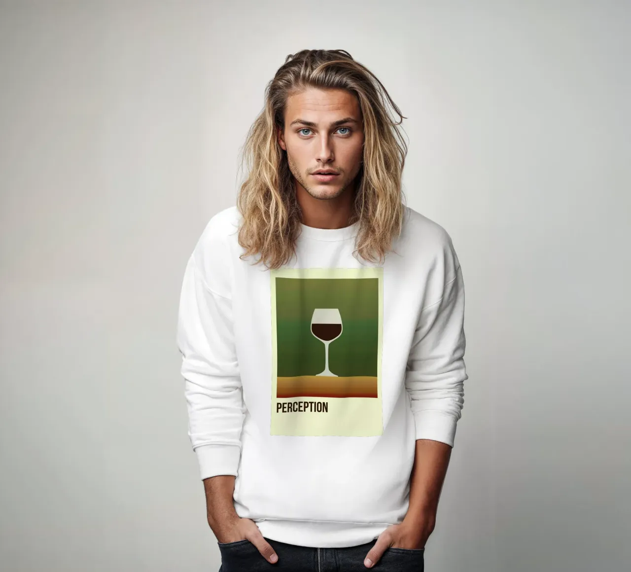 Perception Red sweatshirt van Trabolt Design