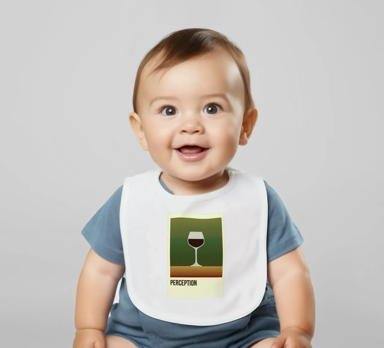 Perception Red bavaglino da Trabolt Design