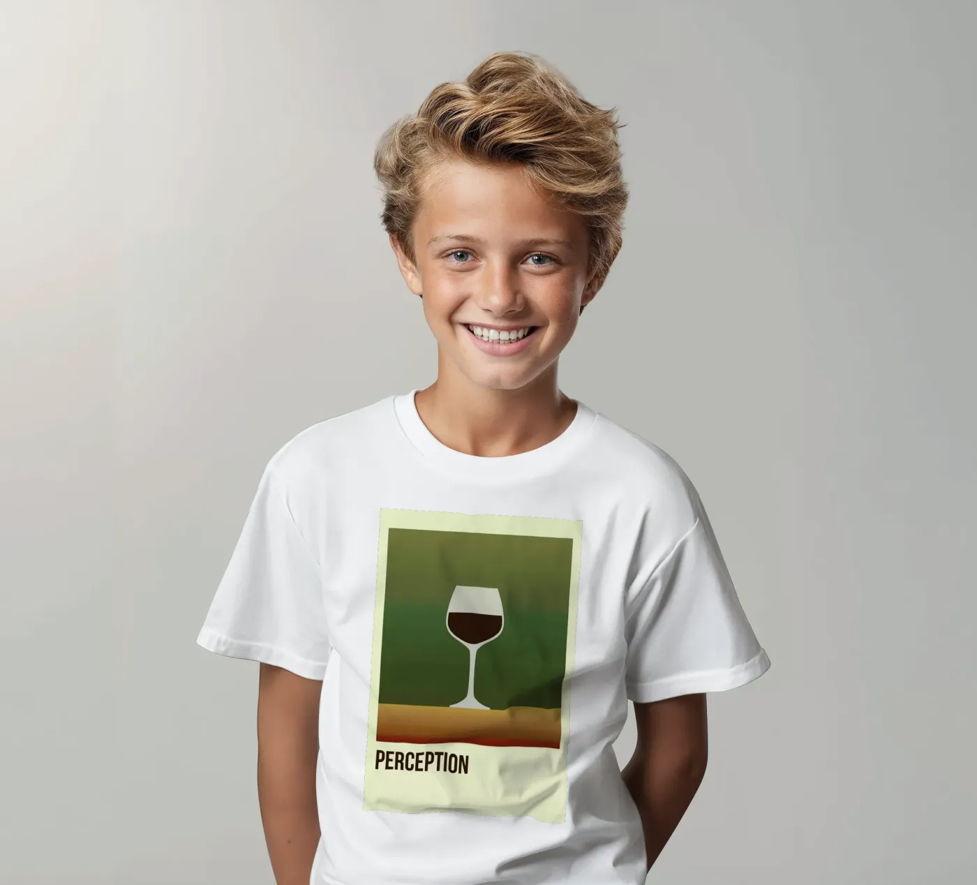 Perception Red kinder t-shirt van Trabolt Design
