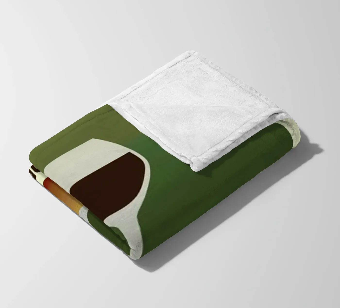 Perception Red Fleecedecke von Trabolt Design