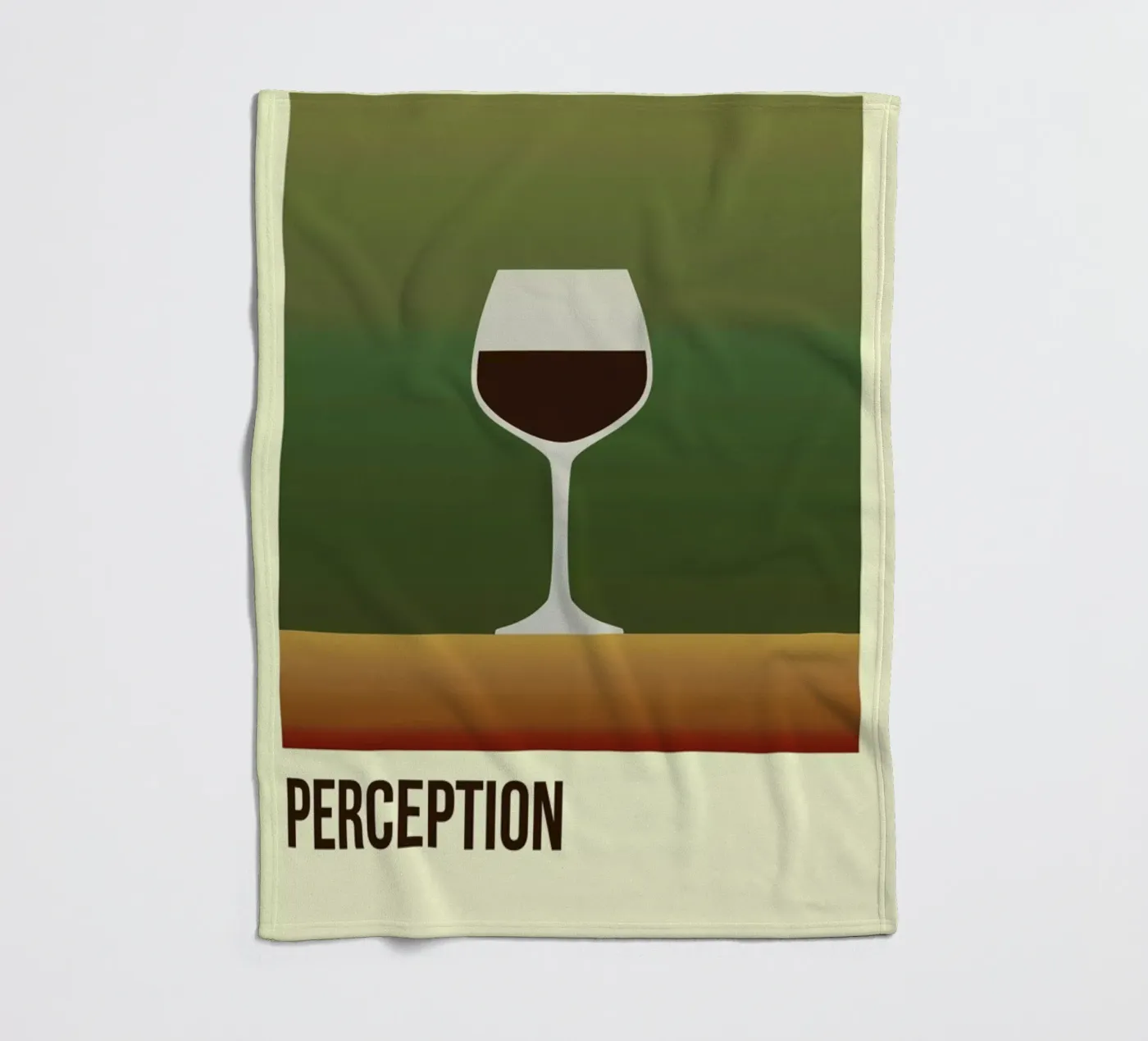 Perception Red Fleecedecke von Trabolt Design