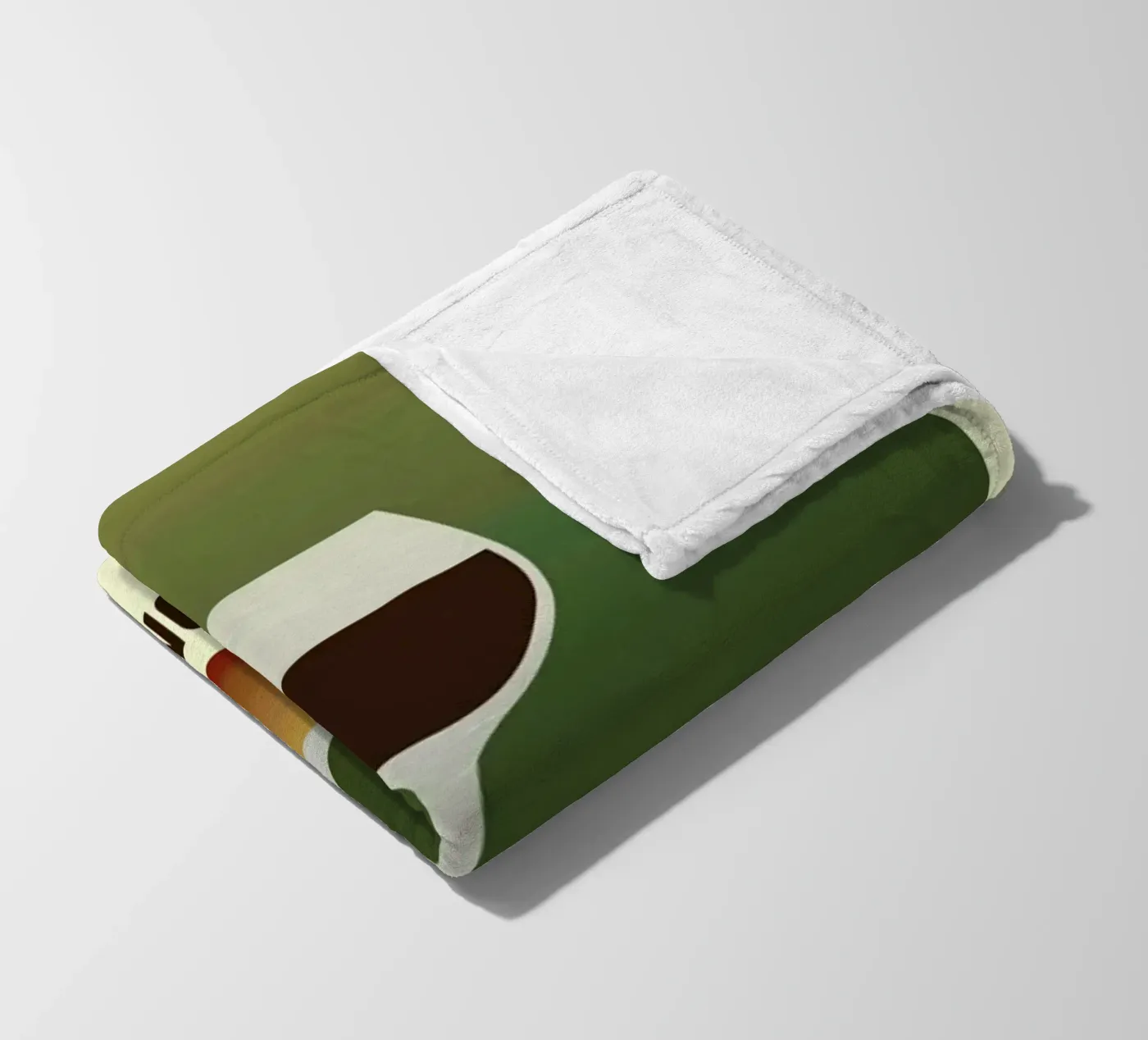 Perception Red fleece blanket by Trabolt Design