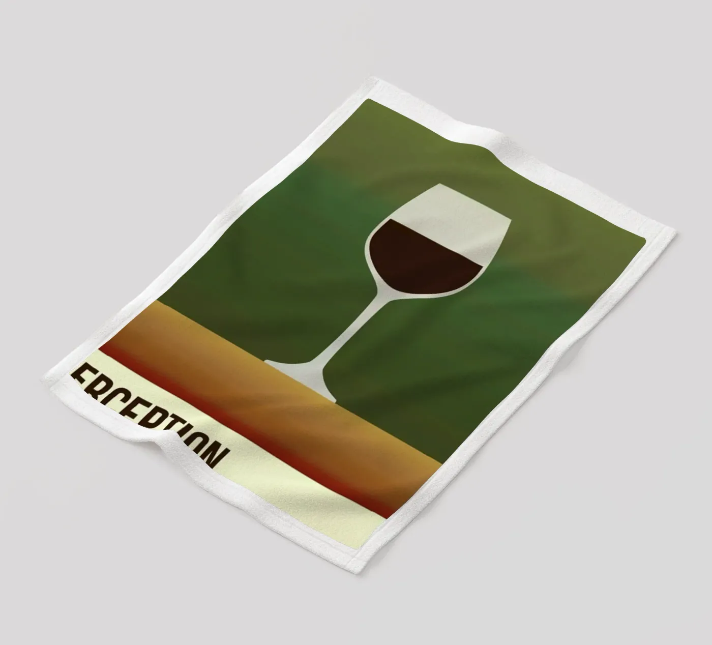 Perception Red fleece blanket by Trabolt Design