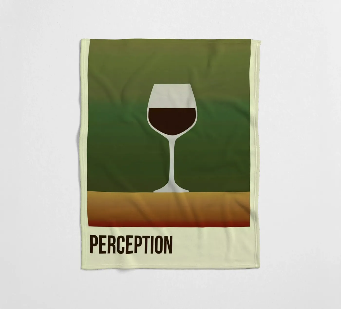 Perception Red Fleecedecke von Trabolt Design