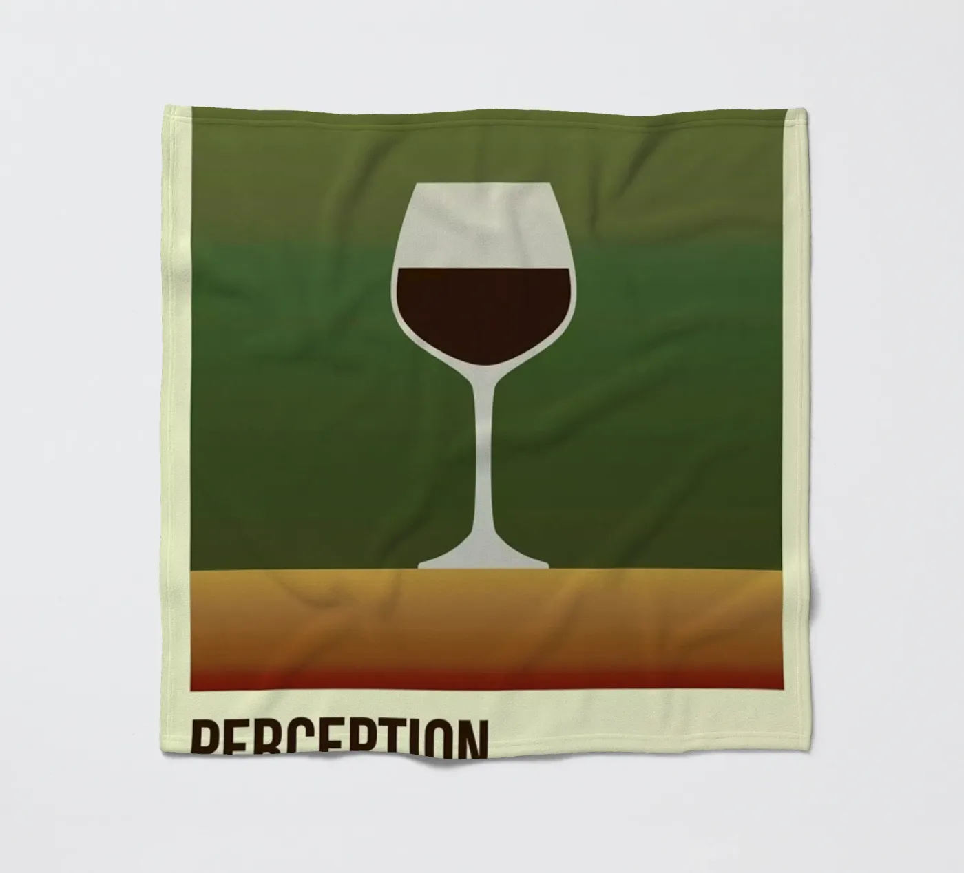 Perception Red fleece blanket by Trabolt Design