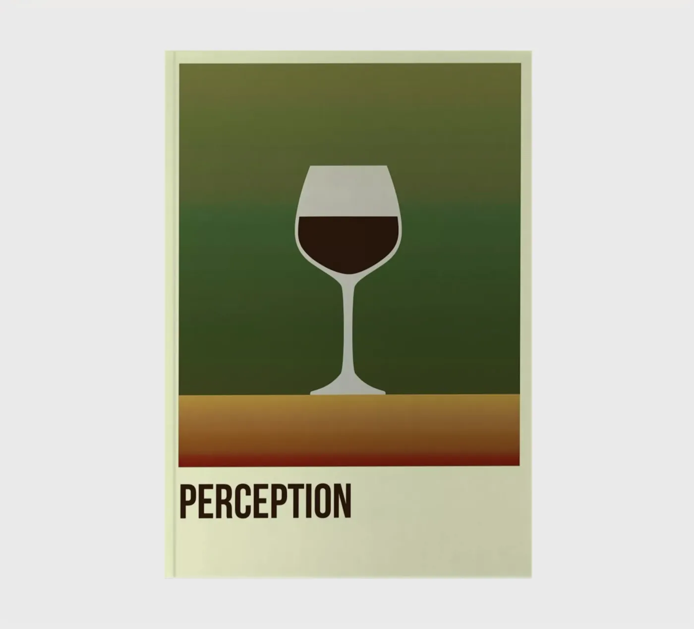Perception Red notebook by Trabolt Design