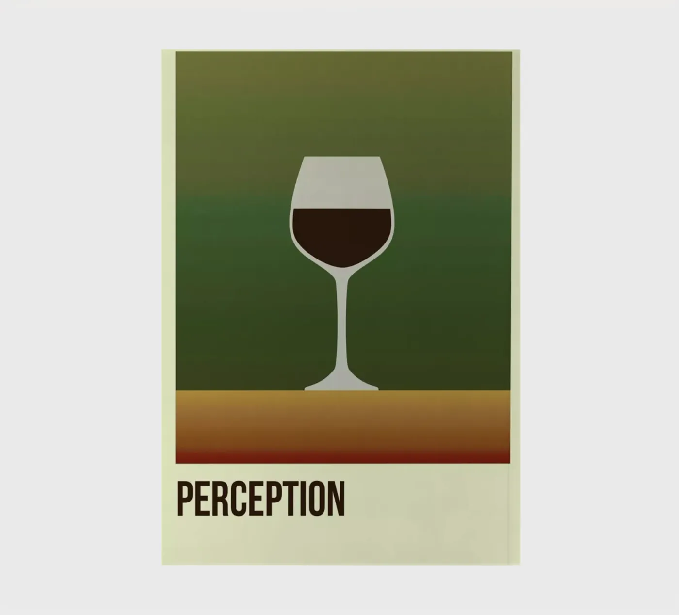 Perception Red notebook by Trabolt Design
