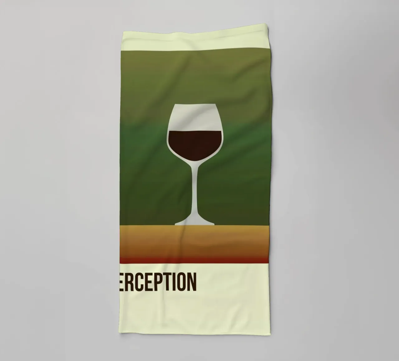 Perception Red badhanddoek van Trabolt Design