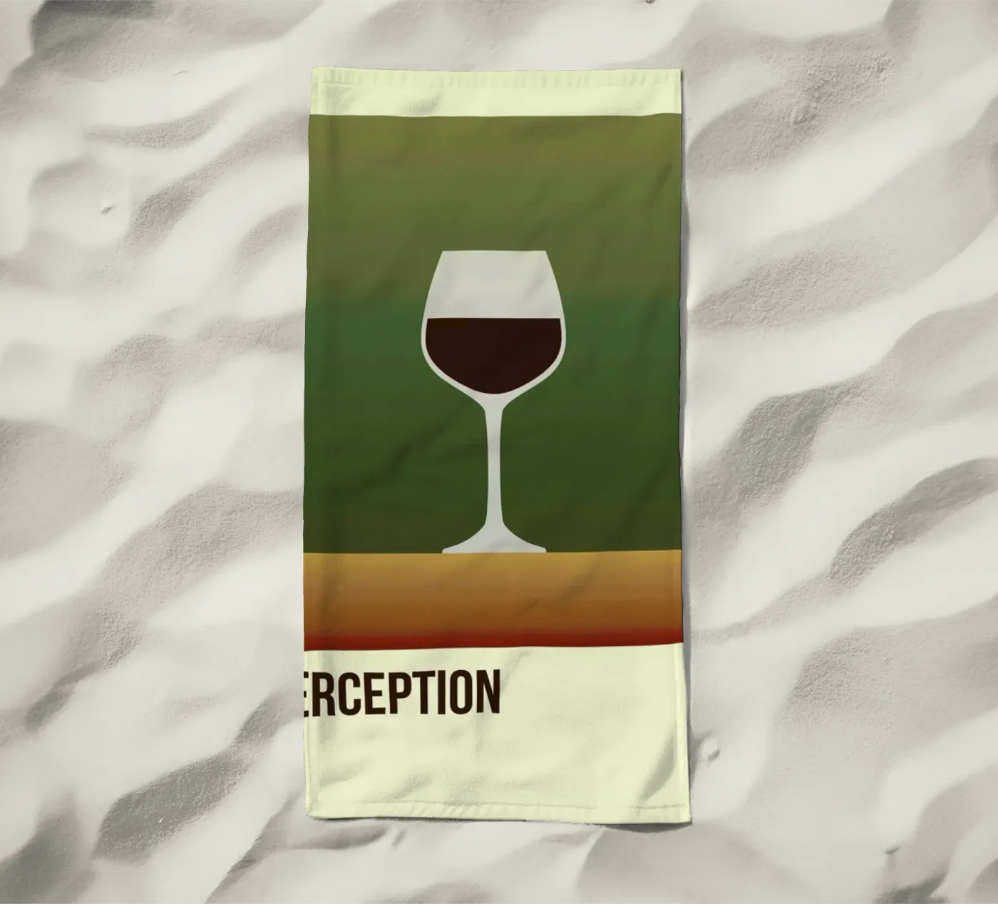 Perception Red strandhanddoek van Trabolt Design