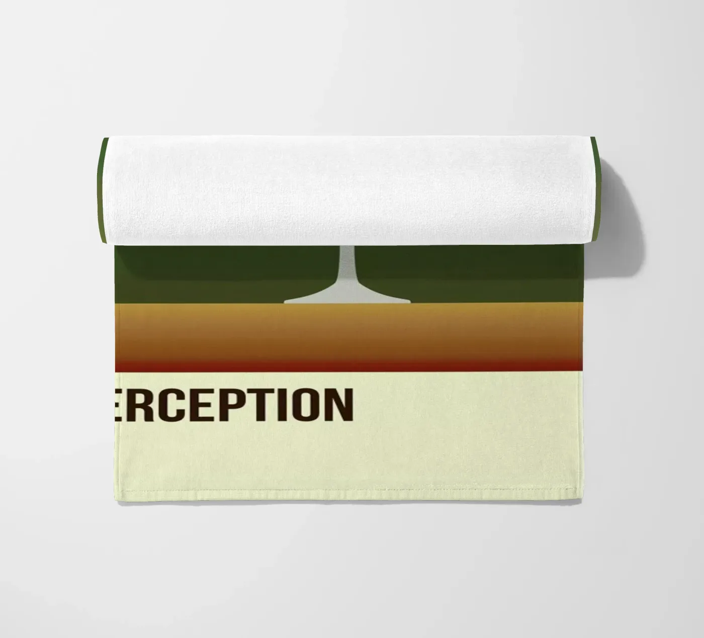 Perception Red beach towel by Trabolt Design