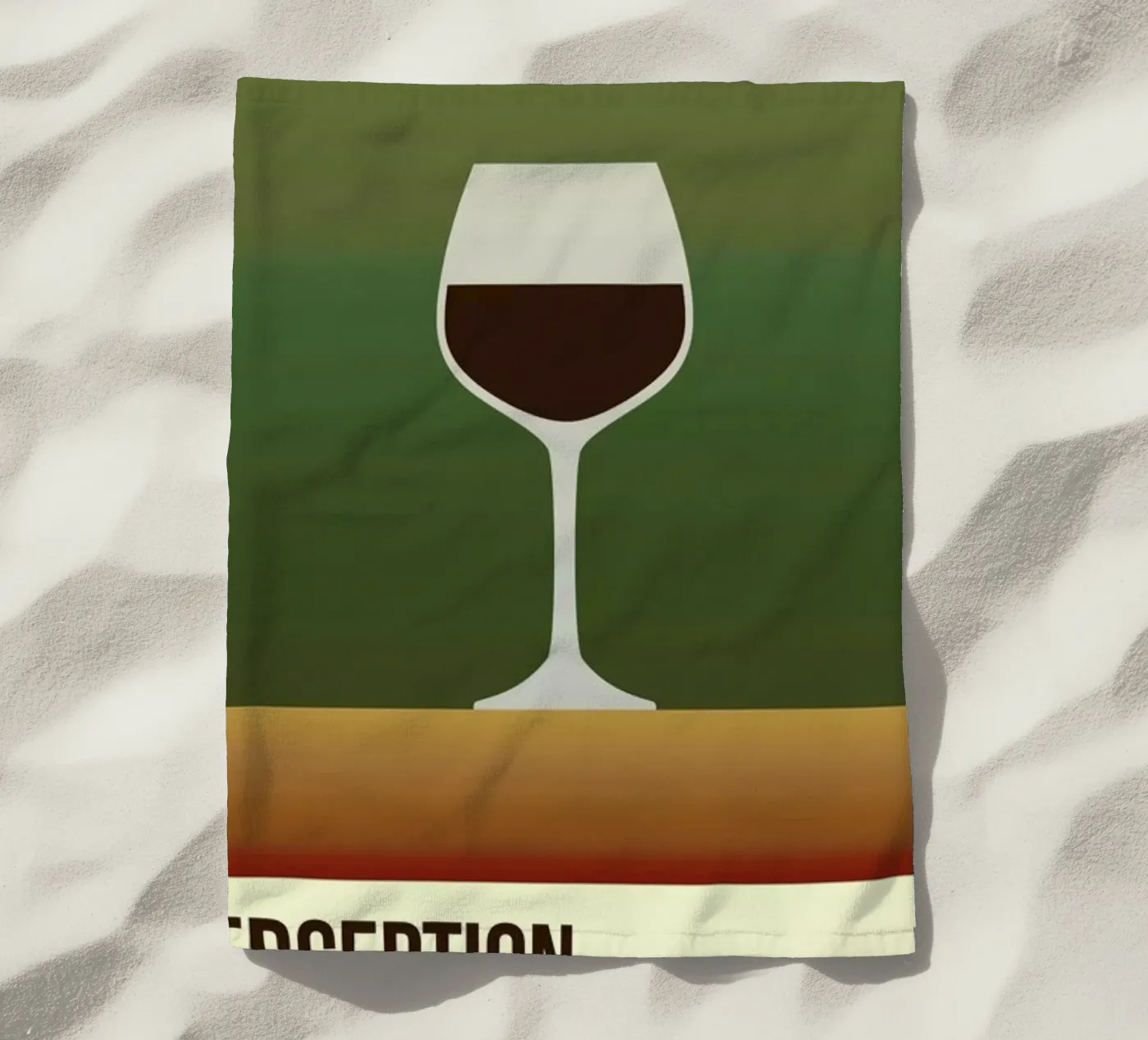 Perception Red strandhanddoek van Trabolt Design