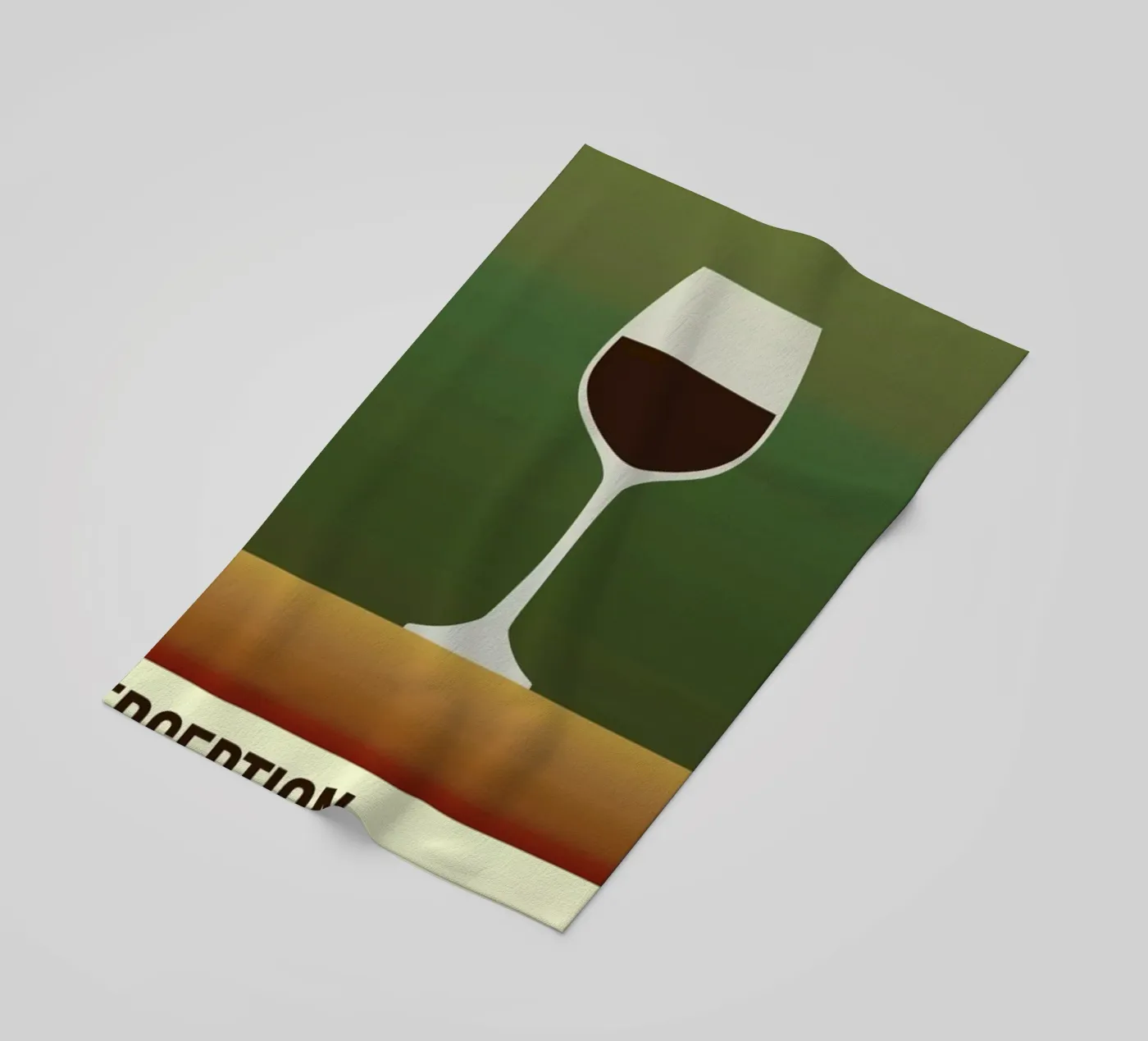 Perception Red beach towel by Trabolt Design