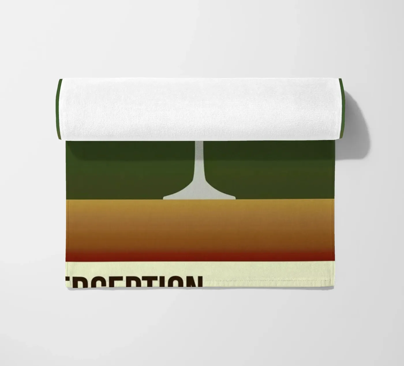 Perception Red beach towel by Trabolt Design