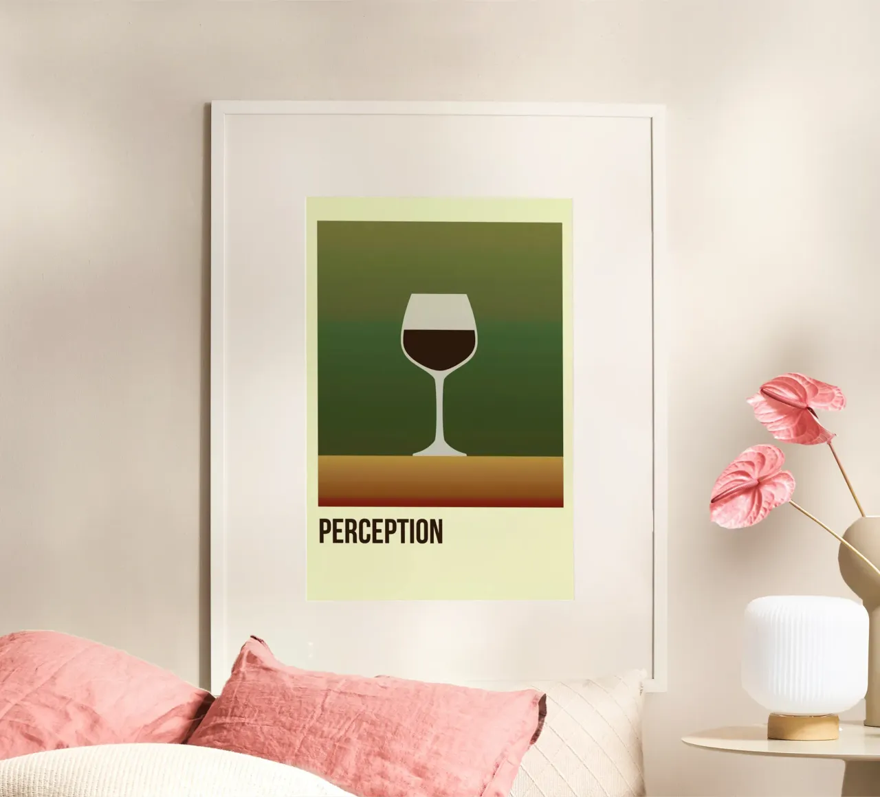 Perception Red poster by Trabolt Design
