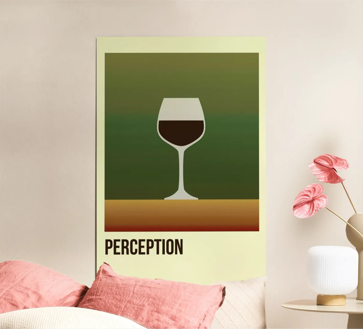 Perception Red Poster von Trabolt Design
