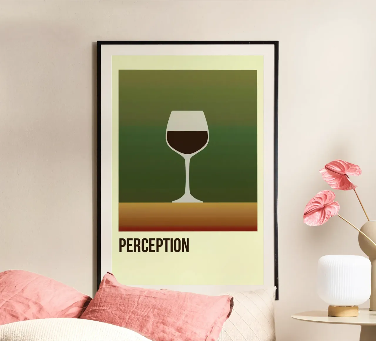 Perception Red poster by Trabolt Design