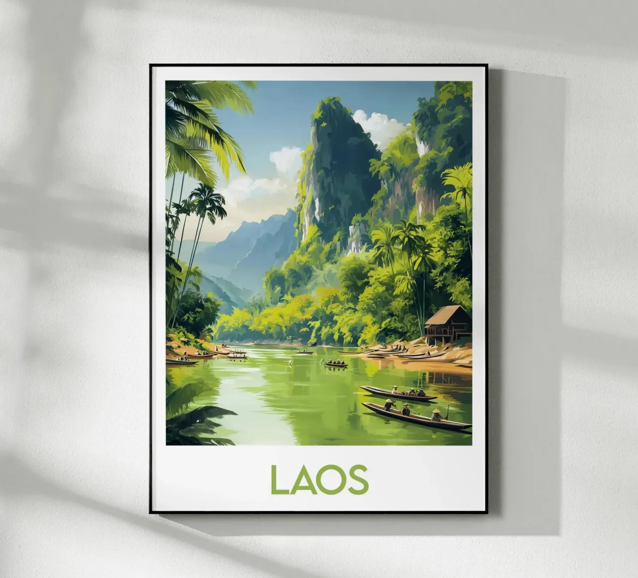 Affiche Laos plexiglass da Frame the World