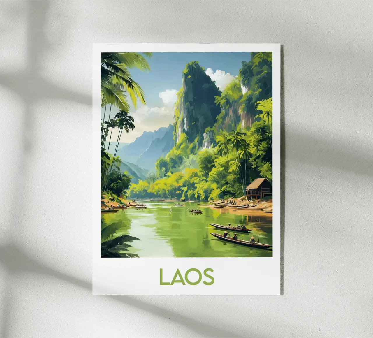 Affiche Laos plexiglass da Frame the World