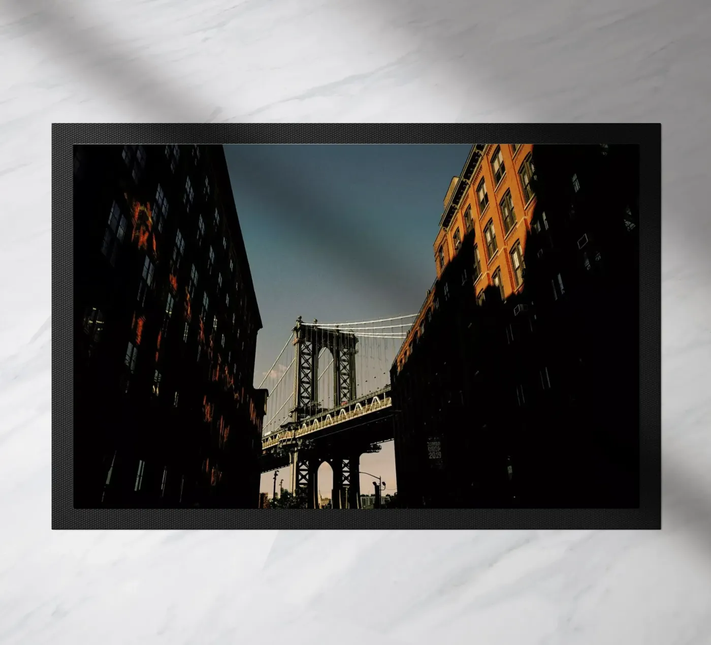 Brooklyn Bridge Fußmatte von Philipp Reinhard