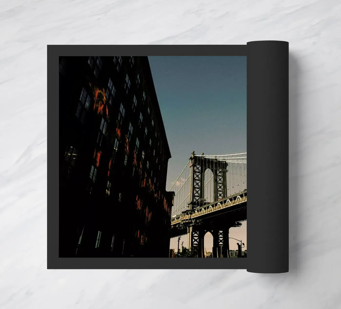 Brooklyn Bridge Fußmatte von Philipp Reinhard