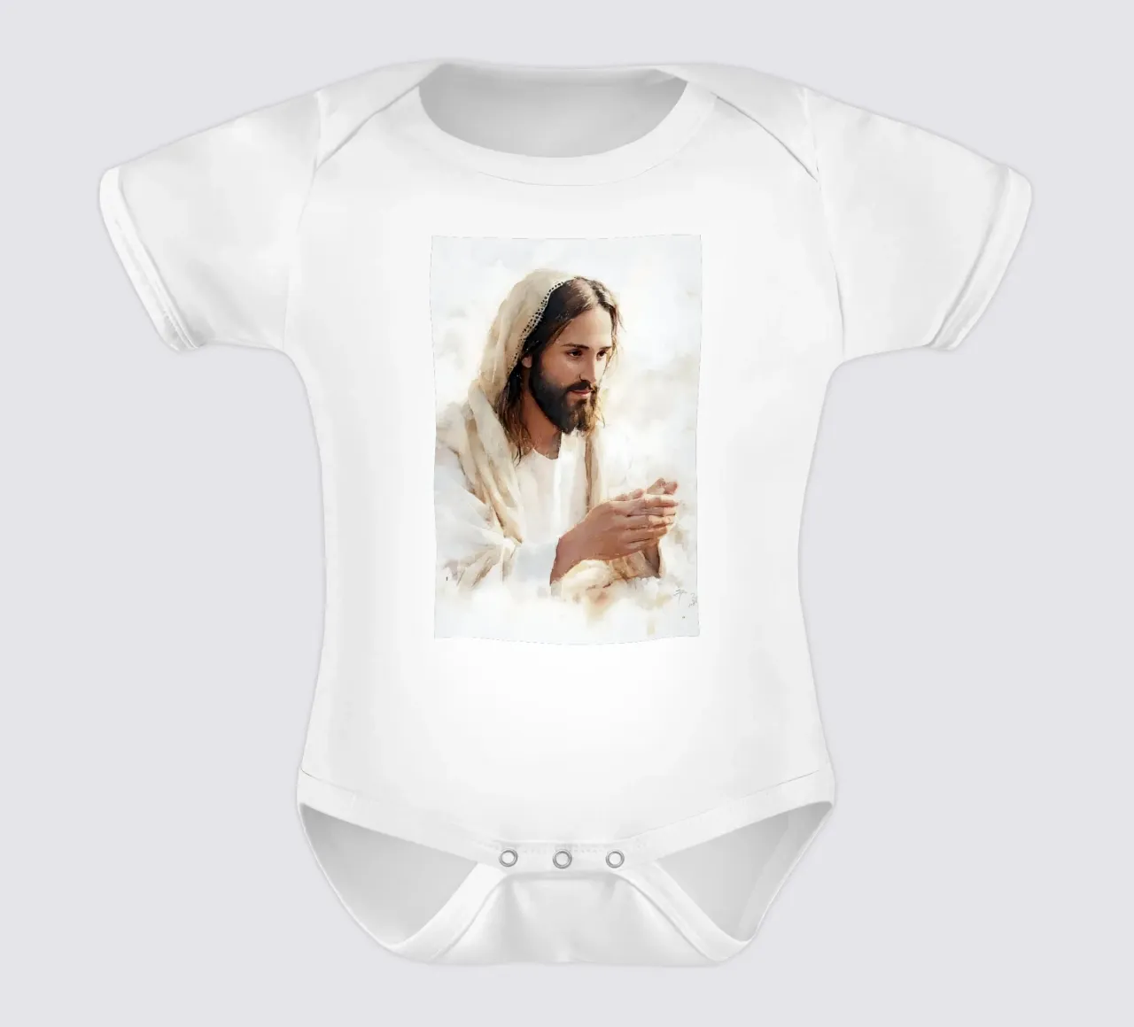Jesus serene body neonato maniche corte da LisaArtes