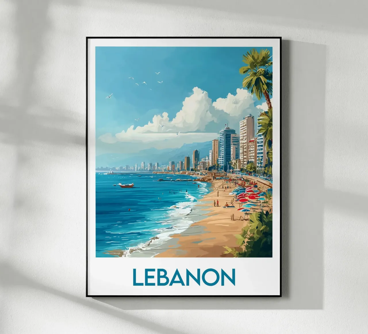 Affiche Liban plexiglass da Frame the World