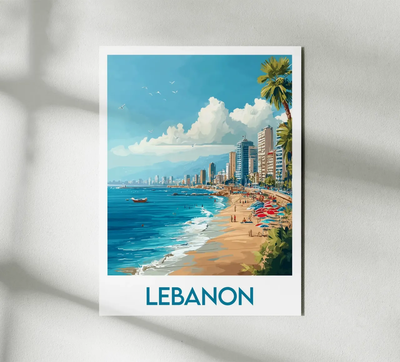 Affiche Liban alluminio dibond da Frame the World