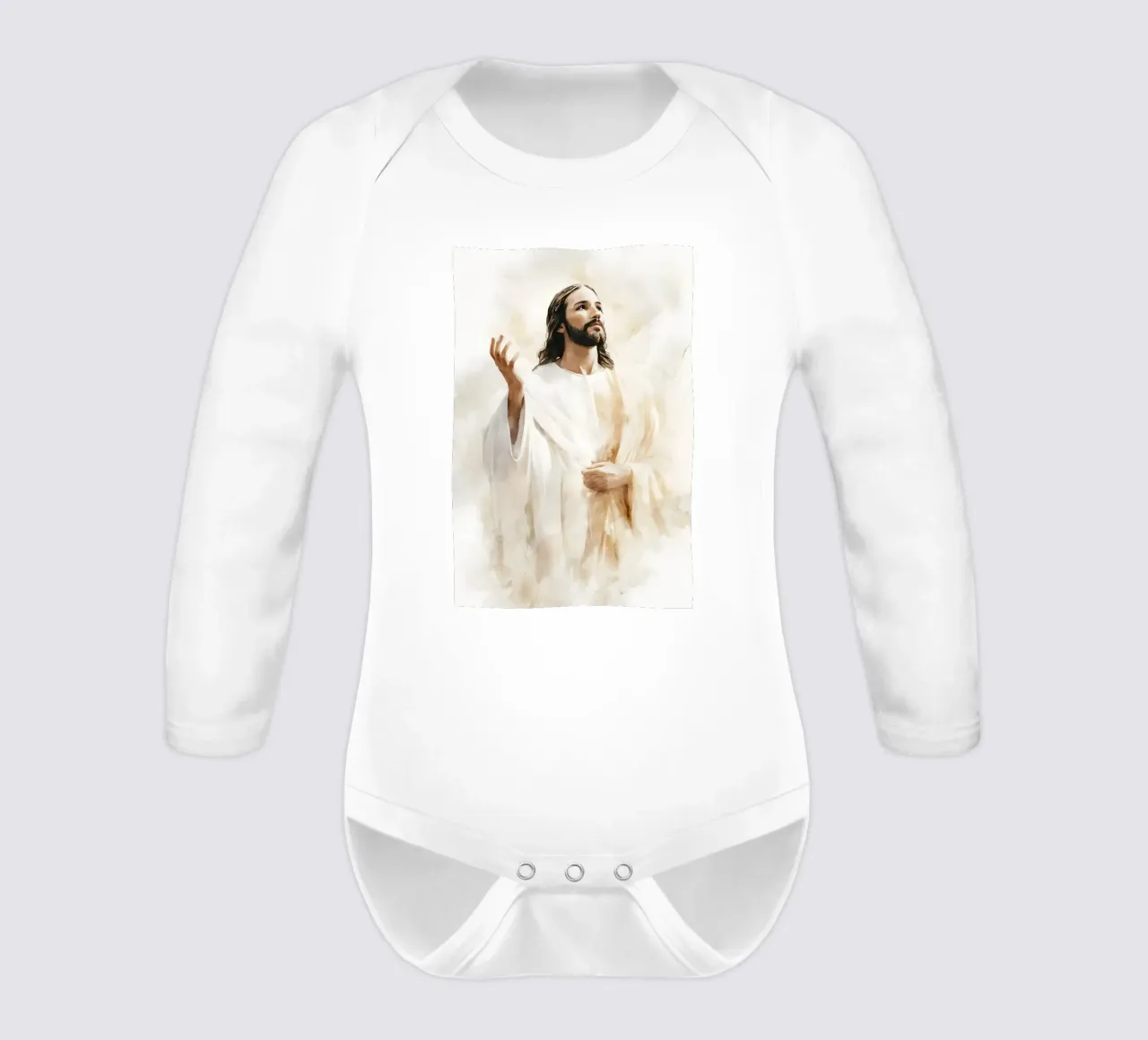 Jesus body neonato maniche lunghe da LisaArtes