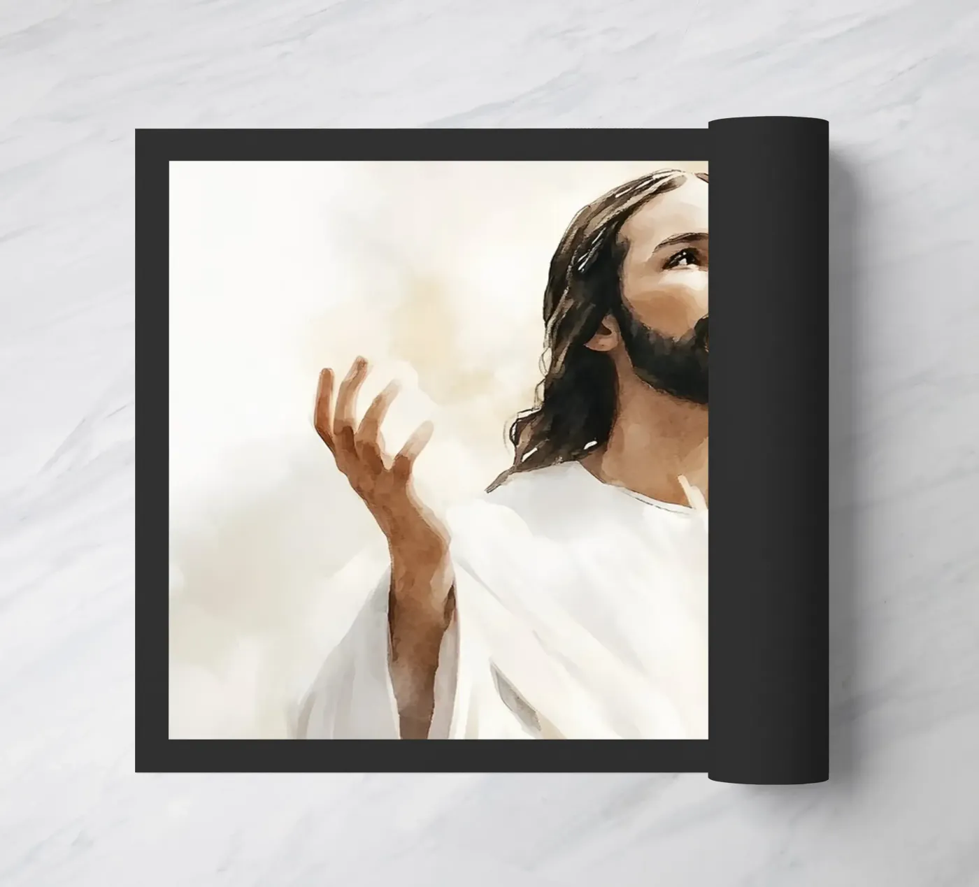 Jesus doormat by LisaArtes