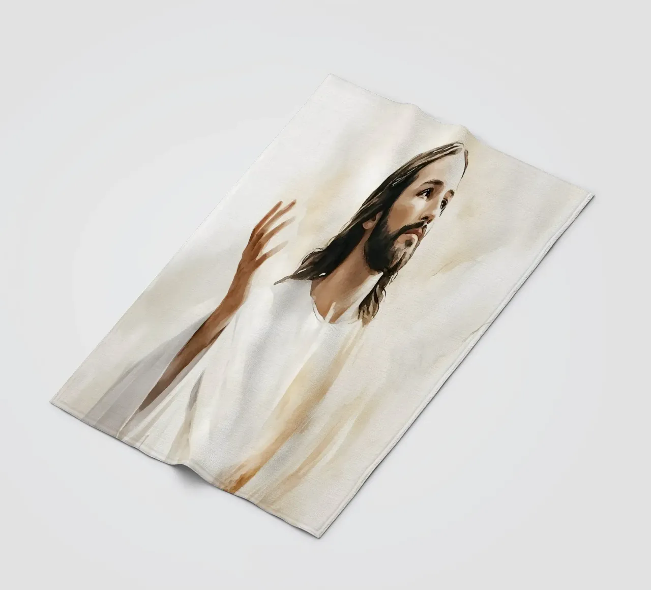 Jesus fleece blanket by LisaArtes